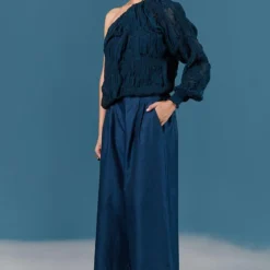 ILK Teal Blue Crinkle Off Shoulder Top 7 ILK Teal Blue Crinkle Off Shoulder Top -Deals Drapizia Store 411ilk46 2