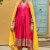 Niti Bothra Pink Zari Dori Kurta Set -Deals Drapizia Store 41223nb24 1
