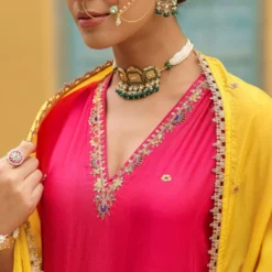 Niti Bothra Pink Zari Dori Kurta Set -Deals Drapizia Store 41223nb24 4