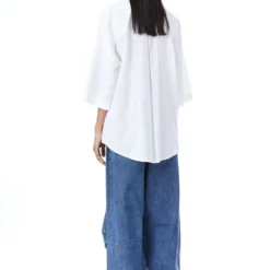 Kanika Goyal Label White Peonies Hand Embellished Shirt -Deals Drapizia Store 4423kgl19 4