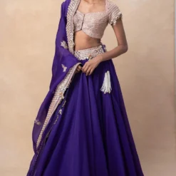 Anamika Khanna Purple Embellished Lehenga Set 9 Anamika Khanna Purple Embellished Lehenga Set -Deals Drapizia Store 4723ak17 3 1