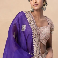 Anamika Khanna Purple Embellished Lehenga Set 10 Anamika Khanna Purple Embellished Lehenga Set -Deals Drapizia Store 4723ak17 4 1