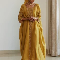Sarang Kaur Yellow Adree Kaftan 7 Sarang Kaur Yellow Adree Kaftan -Deals Drapizia Store 61023sk22 2