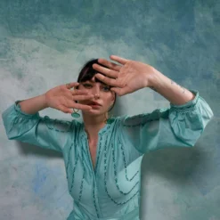 Sakshi Khetterpal Enchanting Green Chanderi Jumpsuit -Deals Drapizia Store 6124sk55 3