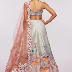 Aisha Rao Ivory & Peach Appliqued Lehenga Set 7 Aisha Rao Ivory & Peach Appliqued Lehenga Set -Deals Drapizia Store 64ar7 3