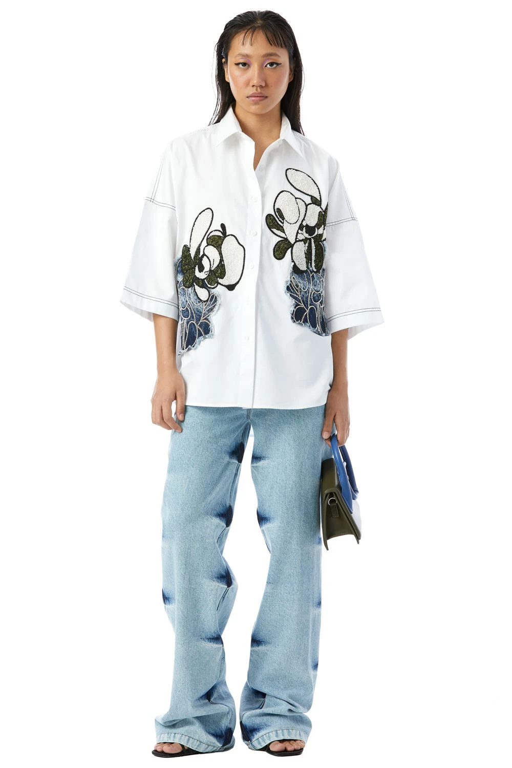 Kanika Goyal Label Warped Vine Embellished Shirt 3 Kanika Goyal Label Warped Vine Embellished Shirt