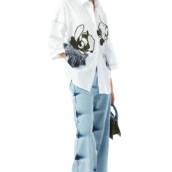 Kanika Goyal Label Warped Vine Embellished Shirt 7 Kanika Goyal Label Warped Vine Embellished Shirt -Deals Drapizia Store 6723kglr12 2