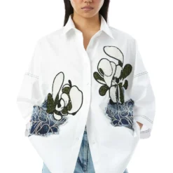 Kanika Goyal Label Warped Vine Embellished Shirt 8 Kanika Goyal Label Warped Vine Embellished Shirt -Deals Drapizia Store 6723kglr12 3