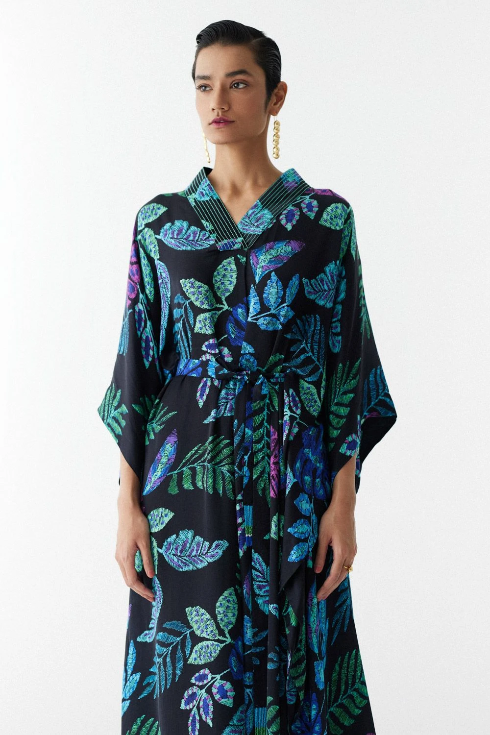 Studio RIGU Black Jungle Printed Kaftan 4 Studio RIGU Black Jungle Printed Kaftan - Image 2