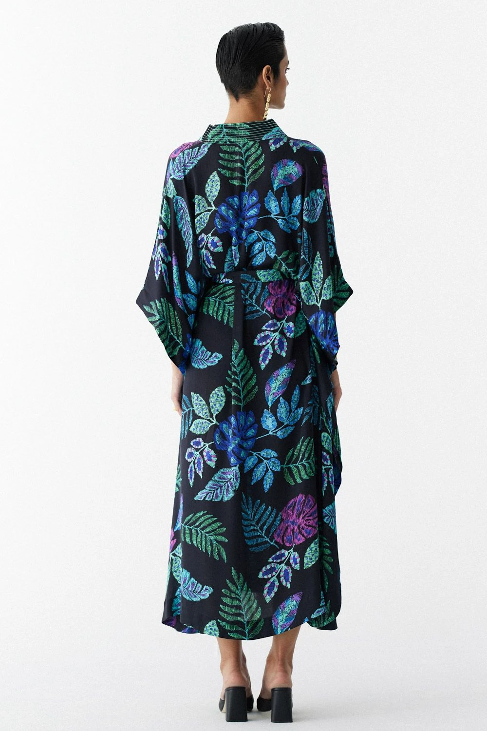Studio RIGU Black Jungle Printed Kaftan 5 Studio RIGU Black Jungle Printed Kaftan - Image 3