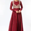 Jayanti Reddy Maroon Embroidered Yoke Anarkali -Deals Drapizia Store 712jr4 1