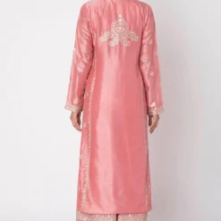 Gopi Vaid Salmon Kurta And Palazzo Set With Organza Dupatta 9 Gopi Vaid Salmon Kurta And Palazzo Set With Organza Dupatta -Deals Drapizia Store 752 s 4