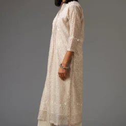 KORA Pink & Grey Hand Block Printed Kurta Set -Deals Drapizia Store 7623ka35 3