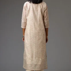 KORA Pink & Grey Hand Block Printed Kurta Set -Deals Drapizia Store 7623ka35 5