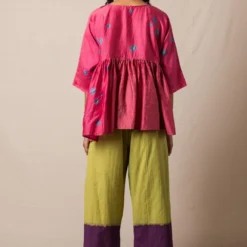 Injiri Pink Chanderi Bandhani Top -Deals Drapizia Store 84inj11 5