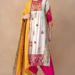 Debyani Beige Floral Embellished Kurta Set -Deals Drapizia Store 8823di1 2