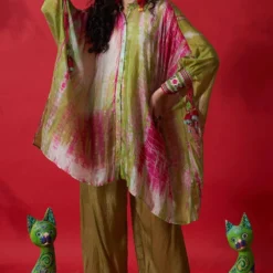 CAPISVIRLEO Green Tie Dye Co-ord Set -Deals Drapizia Store 88cap2 3