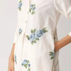 Umbar Blue Floral Meneham Tunic -Deals Drapizia Store 8br 5b 4