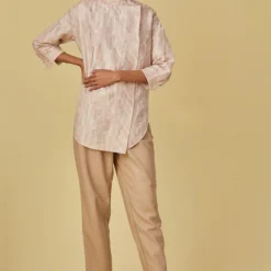 Alamelu Shirt With Brush Stroke Texture Pint