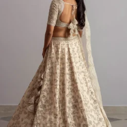 Anushree Reddy Ivory Organza Lehenga Set -Deals Drapizia Store ar004 6