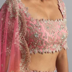 Anushree Reddy Powder Pink Embellished Lehenga Set -Deals Drapizia Store ar009 5