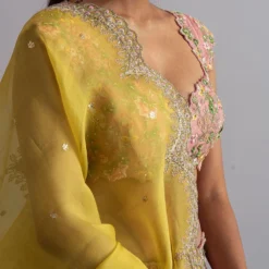 Anushree Reddy Vintage Rose Pink Embellished Lehenga Set -Deals Drapizia Store ar010 4