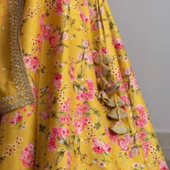 Anushree Reddy Mustard Floral Printed Lehenga Set -Deals Drapizia Store ar014 3