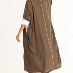Three Olive Panelled V Neck Kaftan -Deals Drapizia Store aw21 set34 3