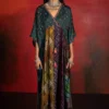 Sunira Designs Mirch Masala Green Kaftan