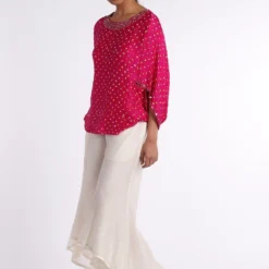 Twenty Nine Bandhani Slit Sleeve Top With Mirrorwork -Deals Drapizia Store ct 160 b 2