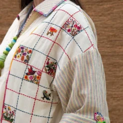 Sunira Designs Kora High-low Embroidered Shirt -Deals Drapizia Store j2214c 3