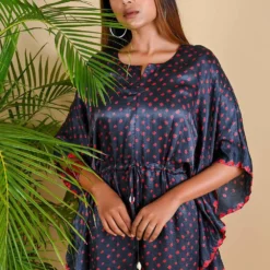 Bandhni Kaftan Jumpsuit With Tassels -Deals Drapizia Store jump1 3