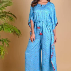 Bandhni Kaftan Jumpsuit With Tassels -Deals Drapizia Store jump1 5