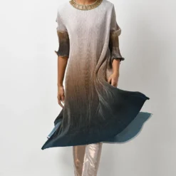 Kiran Uttam Ghosh Ombre Embroidered Tunic