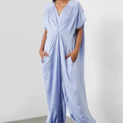 431-88 By Shweta Kapur Ice Blue Lounge Jumpsuit