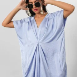 431-88 By Shweta Kapur Ice Blue Lounge Jumpsuit -Deals Drapizia Store loungejs1 3