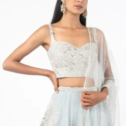 Mishru Powder Blue Embroidered Lehenga Set 10 Mishru Powder Blue Embroidered Lehenga Set -Deals Drapizia Store mish10 4