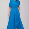 Mati Blue Jumpsuit With Elasticated Waist -Deals Drapizia Store mtsj blue 1