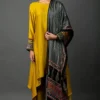 Prahnaaya Mustard Asymmetric Kurta With Printed Dupatta -Deals Drapizia Store mutlstsc 1 1