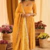Punit Balana Mustard Silk Chanderi Anarkali Set -Deals Drapizia Store pbwf 64a 1