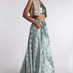 Payal Singhal Periwinkle Blue Lehenga Set 9 Payal Singhal Periwinkle Blue Lehenga Set -Deals Drapizia Store ps fw641 c 4 2 1