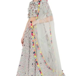 Payal Singhal Pale Blue Lehenga Set With Embroidered Choli -Deals Drapizia Store ps fw726 b 2