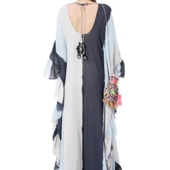 Payal Singhal Striped Frill Kaftan With Embroidery Detail -Deals Drapizia Store ps fw778 4