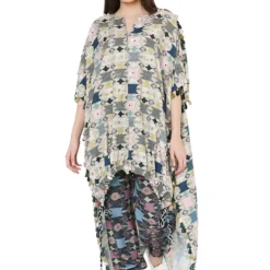 PS Pret By Payal Singhal Green Printed High-low Kaftan & Pants 10 PS Pret By Payal Singhal Green Printed High-low Kaftan & Pants -Deals Drapizia Store ps fw803 3