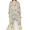 PS Pret By Payal Singhal Yellow Printed High Low Kaftan Top With Pants -Deals Drapizia Store ps fw818 1