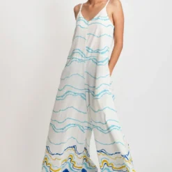 Rias Jaipur Sleeveless Wave Printed Jumpsuit -Deals Drapizia Store rias par 13 3