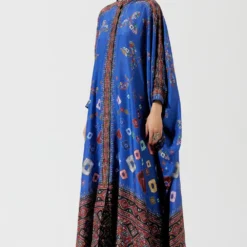 Rajdeep Ranawat Blue Bandhani Boxy Kaftan Tunic 9 Rajdeep Ranawat Blue Bandhani Boxy Kaftan Tunic -Deals Drapizia Store rr 1138 2