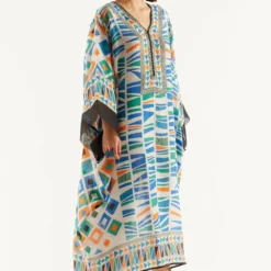 Rajdeep Ranawat Printed Midi Dress With Kaftan Sleeves 8 Rajdeep Ranawat Printed Midi Dress With Kaftan Sleeves -Deals Drapizia Store rr 1153 3