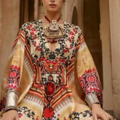 Rajdeep Ranawat Printed Silk Kaftan -Deals Drapizia Store rr20758 4