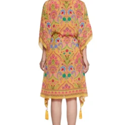 Siddhartha Bansal Yellow Floral Crepe Kaftan -Deals Drapizia Store sb odsy 030 3
